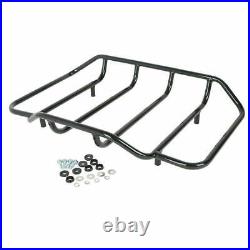10.7 Black Chopped Trunk Luggage Rack Fit For Harley Tour Pak Touring 1997-2013