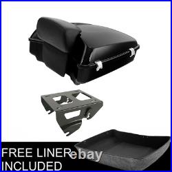 10.7 Chopped Backrest Solo Mount Rack Fit For Harley Tour Pak Road Glide 14-up