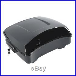 10.7 Chopped Pack Trunk For Harley Tour Pak Touring Road King 2014-2020 Black