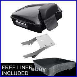 10.7'' Chopped Pack Trunk Mount Rack For Harley Tour Pak Street Glide 1997-2008