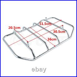 10.7 Chopped Trunk Rack Docking Plate Fit For Harley Tour-Pak Road Glide 14-23