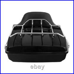 10.7 Chopped Trunk Rack Docking Plate Fit For Harley Tour Pak Road King 2014-23