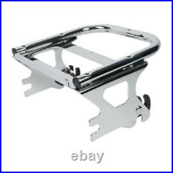 10.7'' Chopped Trunk Two Up Mount Rack Fit For Harley Tour Pak Touring 1997-2008