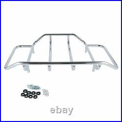 13.7 King Trunk Chrome Luggage Rack Fit For Harley Tour Pak Touring Glide 14-21