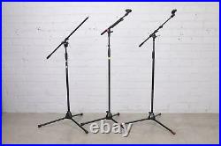 3 Microphone Boom Stands K&M DR-Pro Groove Pak Used on Tour by Helmet #44965