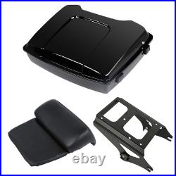5.5'' Razor Pack Trunk Pad With Mount Rack Fit For Harley Tour Pak Road King 09-13