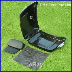 5.5 Razor Pack Trunk with Backrest Fit For Harley Tour Pak Road Glide 2014-2020