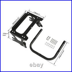 5.5'' Razor Trunk Two Up Mount Rack Fit For Harley Touring Tour Pak FLHT 1997-08