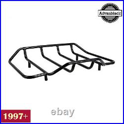 Advanblack Air Wing Tour Pak Pack Luggage Rack Fits 1997+ Harley Trunk Suitcase