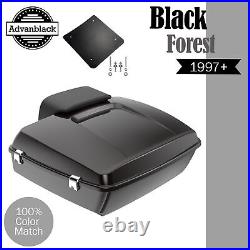 Advanblack BLACK FOREST Rushmore Chopped Tour Pack Pak Fits 97+ Harley/Softail
