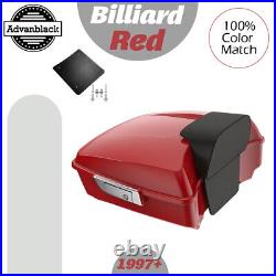 Advanblack Billiard Red Rushmore Chopped Tour Pack Pak Fits Harley/Softail 97+