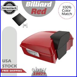 Advanblack Billiard Red Rushmore Chopped Tour Pack Pak Fits Harley/Softail 97+