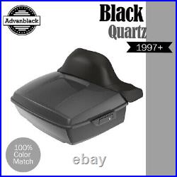 Advanblack Rushmore King Tour Pak Pack Pad BLACK QUARTZ For 97+ Harley/Softail