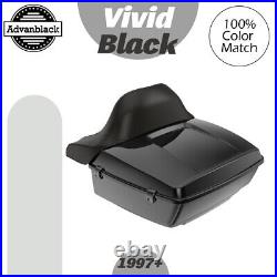 Advanblack Rushmore King Tour Pak Pack Pad For 97+ Harley/Softail VIVID BLACK