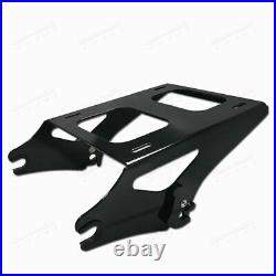BLACK DETACHABLE TWO UP TOUR PAK MOUNTING RACK Fit For HARLEY TOURING 14 UP YM