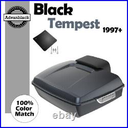 BLACK TEMPEST Advanblack Rushmore Chopped Tour Pack Pak Fits 97+ Harley/Softail