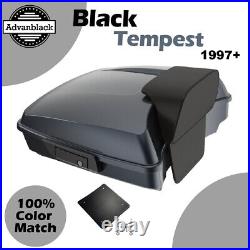 BLACK TEMPEST For 97+ Harley/Softail Advanblak Rushmore Razor Tour Pak Pack Pad