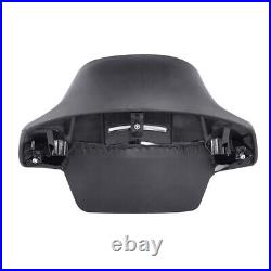 Black Chopped Pack Trunk Backrest Mount Fit For Harley Tour-Pak Touring 14-22 US