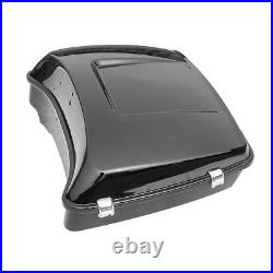 Black Chopped Pack Trunk Base Plate Fit For Harley Tour Pak Road Glide 2014-2021
