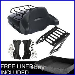 Black Chopped Pack Trunk Docking Kit Fit For Harley Tour Pak Electra Glide 14-22