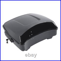 Black Chopped Pack Trunk Mount Rack Fit For Harley Tour Pak Electra Glide 09-13
