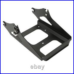 Black Chopped Pack Trunk Mount Rack Fit For Harley Tour Pak Electra Glide 09-13