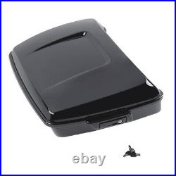 Black Chopped Pack Trunk Mount Rack Fit For Harley Tour Pak Street Glide 2009-13