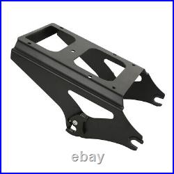 Black Chopped Pack Trunk Mount Rack Fit For Harley Tour Pak Touring Models 09-13