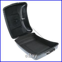 Black Chopped Tour Pak Pack Trunk For Harley Touring Electra Road Glide 2014-20