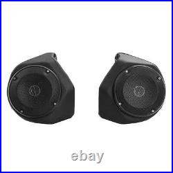 Black King Pack Trunk 6.5'' Speakers Fit For Harley Tour Pak Touring 14-22