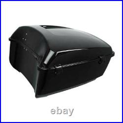 Black King Pack Trunk Top Rack For Harley Tour Pak Touring Road Glide 2014-2020