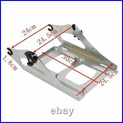Black King Trunk Chrome Mounting Rack Fit For Harley Tour Pak Road Glide 14-2022