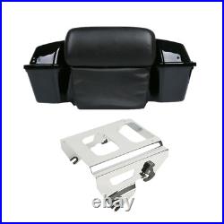 Black Pack Trunk Solo Mount Rack Fit For Harley Tour Pak Electra Glide 09-13 12