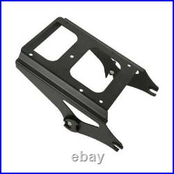 Black Razor Trunk with Two Up Mounting Rack Fit For Harley Touring Tour Pak 09-13