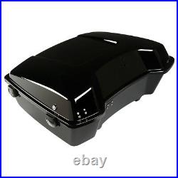 Black Rear Chopped Pack Trunk Fit For Harley Tour Pak Electra Glide 1997-2013 12