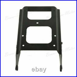 Black Two Up Tour Pak Pack Mounting Luggage Rack Fit For Harley Touring 09-2013