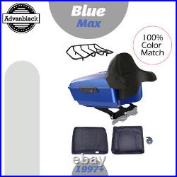 Blue Max Rushmore King Tour Pak Pack Black Hinges & Latch For Harley Touring 97+