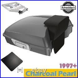 Charcoal Pearl Razor Tour Pak Pack Luggage Fits 97+ Harley Street Road Glide