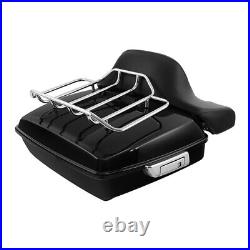 Chopped Pack Trunk Backrest Luggage Rack Fit For Harley Touring Tour-Pak 09-2013