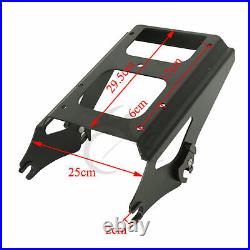 Chopped Pack Trunk Backrest Mounting Rack For Harley Tour Pak Road Glide 09-13