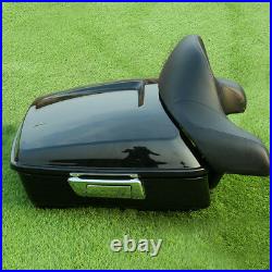 Chopped Pack Trunk Backrest Pad Fit For Harley Tour Pak Electra Road Glide 14-20