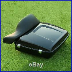 Chopped Pack Trunk + Backrest Pad For Harley Tour Pak Davidson Touring 2014-2020