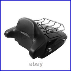 Chopped Pack Trunk Backrest Rack Mount Fit For Harley Tour Pak Touring 1997-2008