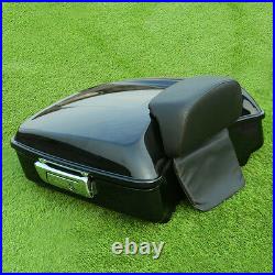 Chopped Pack Trunk Backrest With Plate Fit For Harley Tour Pak Street Glide 14-21