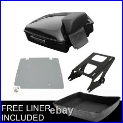 Chopped Pack Trunk Base Plate Mount Rack Fit For Harley Tour Pak Touring 14-Up