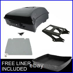 Chopped Pack Trunk Base Plate Mount Rack Fit For Harley Tour Pak Touring 2014-Up