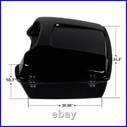 Chopped Pack Trunk Fit For Harley Tour Pak Street Road Electra Glide 1997-2013