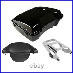 Chopped Pack Trunk Pad 2 Up Mount Fit For Harley Tour Pak Street Glide 2009-2013