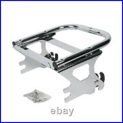 Chopped Pack Trunk Pad Mount Rack Fit For Harley Tour Pak Road Glide 1997-08 07