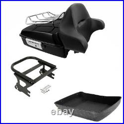 Chopped Pack Trunk Pad Rack 2 Up Mount Fit For Harley Tour-Pak Touring 1997-2008